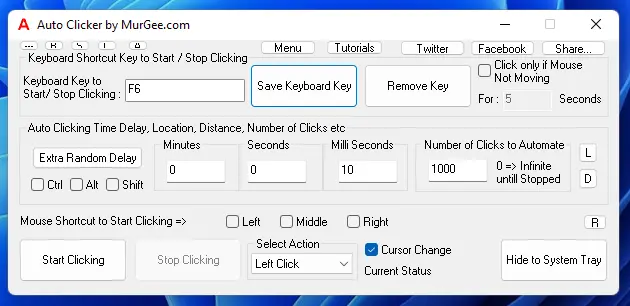 Auto Clicker to click mouse automatically